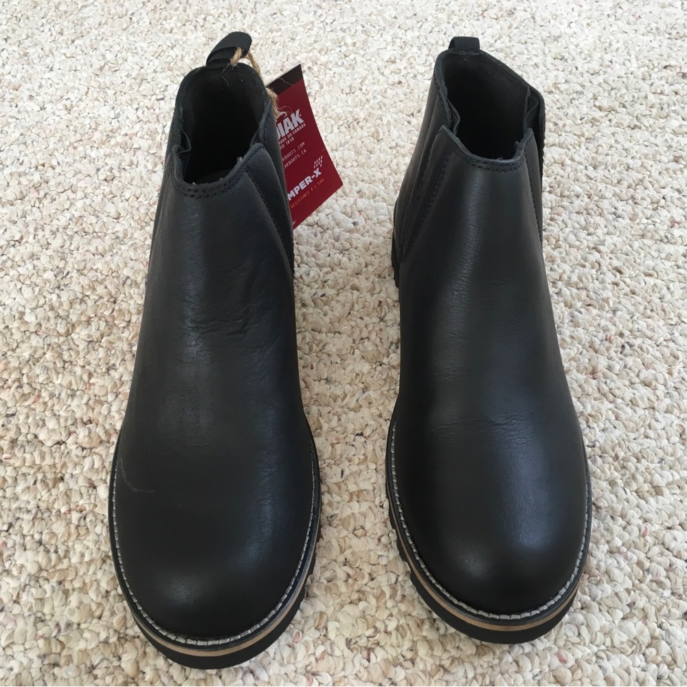 Kodiak Black Leather Chelsea-Style Ankle Boots - Picture 4 of 13